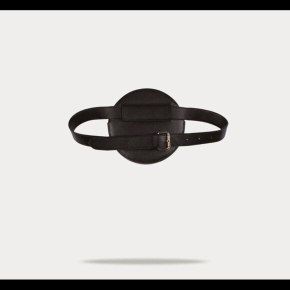 Bandolier Ricky Black Round Belt Bag (silver trim) - Picture 2 of 10